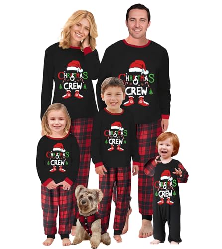 OAKFashion Christmas Family Pajamas Sets, Christmas Family Matching Pajamas Sleepwear Pjs Xmas Jammies Holiday(&b-11, Dad, XL)