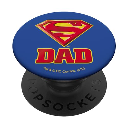 Superman Super Dad Shield Logo PopSockets Standard PopGrip