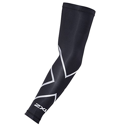 2XU Compression Single Arm Guard, Black/Silver, XX-Large