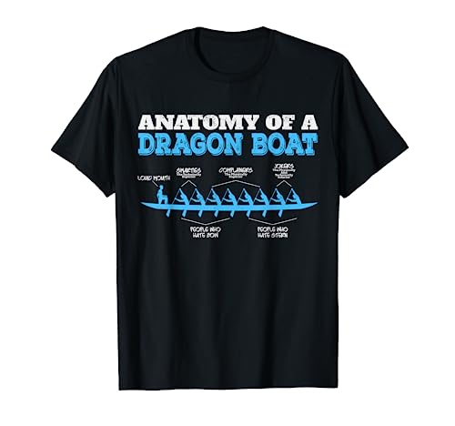 Anatomy of a Dragon Boat - Funny Dragon Boat Racing T-Shirt