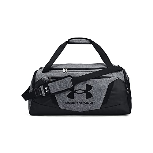 Under Armour unisex-adult Undeniable 5.0 Duffle-Large , Pitch Gray Medium Heather (012)/Metallic Silver , One Size Fits Most