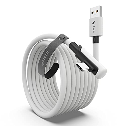 Syntech Link Cable 16 FT Compatible with Meta/Oculus Quest 3, Quest2/Pro/Pico4 Accessories and PC/SteamVR, High Speed PC Data Transfer, USB 3.0 to USB C Cable for VR Headset