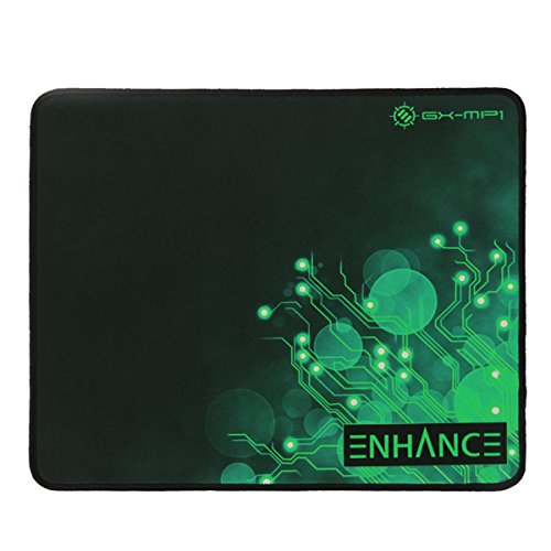 ENHANCE Large Gaming Mouse Mat, Non-Slip Base – Perfect for Gamers and Professional Gamers, for Playing GTA, FIFA 17, Farming Simulator 17, Sims 4 and More PC Games – Green