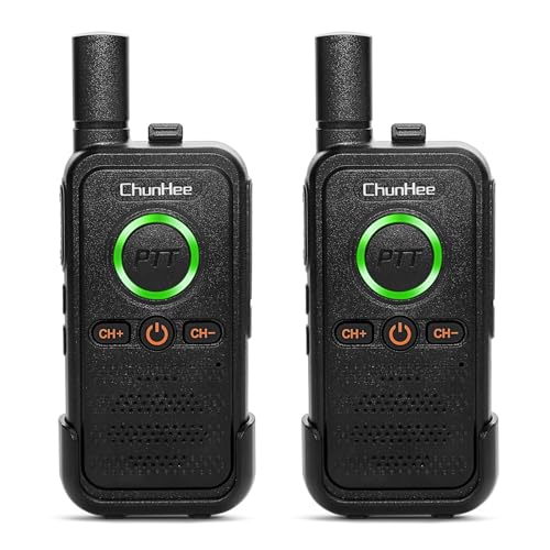 ChunHee 2 Pack Black Intercoms Wireless for Home Caregiver Pager Intercom for Elderly with Emergency SOS Alarm, 1.5 Miles Long Range Wireless Intercom System for Business Room to Room Communication