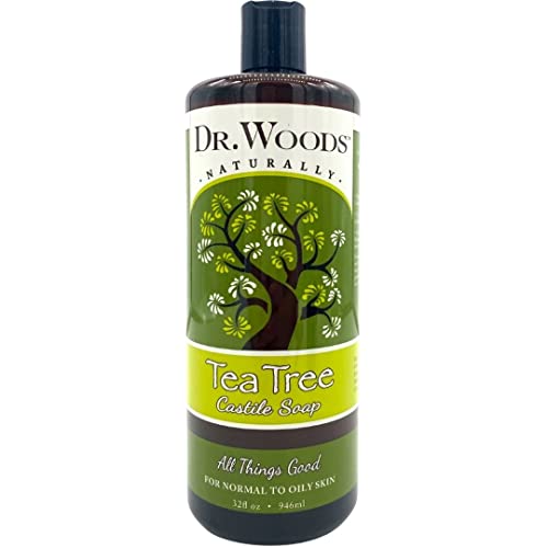Dr. Woods Pure Cleansing Tea Tree Liquid Castile Soap, 32 Ounce
