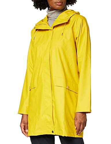 Helly Hansen Women's Moss Hooded Waterproof Windproof Rain Coat, 344 Essential Yellow, Large