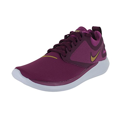 Nike Kids Nike Lunar Solo (GS) Tea Berry Metallic Gold Running Shoe Size 6.5