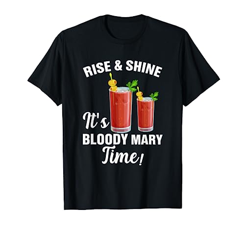 Funny Bloody Mary Time Cute cocktail Lover Girls Women Dress T-Shirt