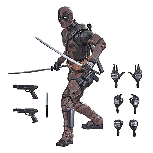 Marvel Classic Hasbro Legends Series 6-inch Premium Deadpool Action Figure Toy from Deadpool 2 Movie and 11 Accessories (Amazon Exclusive)