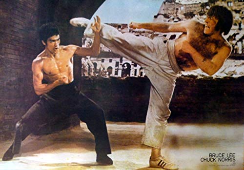 Chuck Norris and Asian martial arts legend POSTER 20.75 x 30.75 Fighting kung fu karate grainy tae kwon do muay thai (sent FROM USA in PVC pipe)