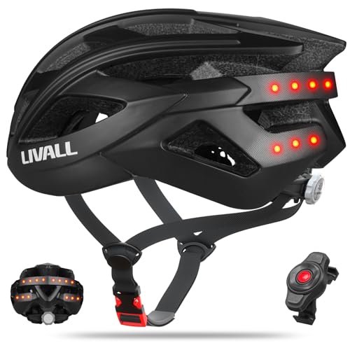 LIVALL BH60SE Neo Bluetooth Bike Helmet with Speakers & Built-in Microphone, Fall Detection, Mountain Bike Helmet with Turn Signals & Brake Warning Light, MTB&Road Bike Helmet for Adults Men Women