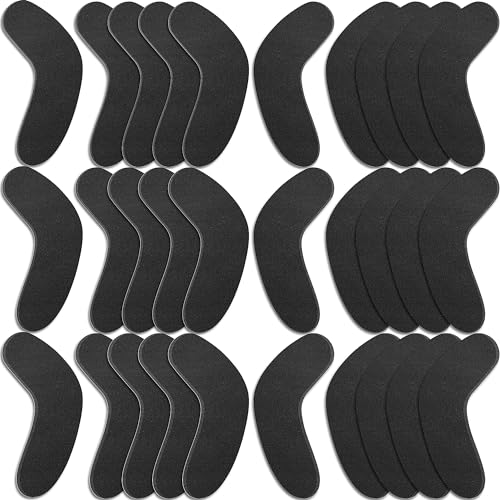 RunNico 30 Pack Ski & Snowboard Boots Fitting Pads - 3 Sizes Self-Adhesive Foam Padding - J Bars Snowboard Boots to Reduce Heel Lift & Ankle Blisters