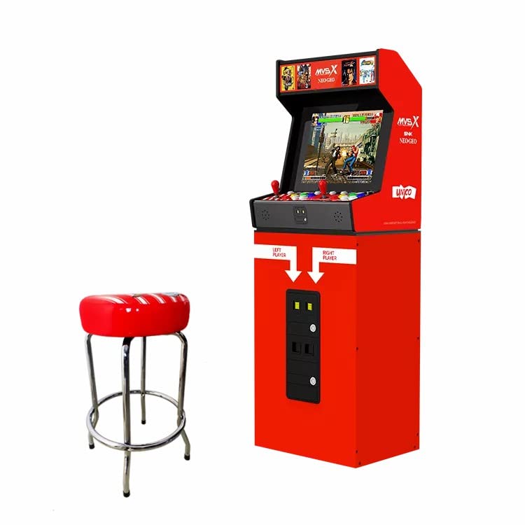 UNICO NEOGEO MVSX Home Arcade Set [Included Base and Stool] with 50 Pre-Loaded NEOGEO Retro Games