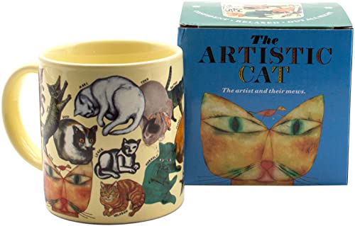 The Unemployed Philosophers Guild Artistic Cat Mug - Featuring Cats and Kittens from Famous Paintings Throughout Art History, Comes in a Fun Gift Box, 12 oz.