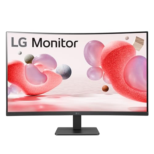 LG 32MR50C-B 32-inch FHD Curved Monitor 100Hz, AMD FreeSync, OnScreen Control, Dynamic Action Sync, Black Stabilizer, Tilt Stand (HDMI), 2023