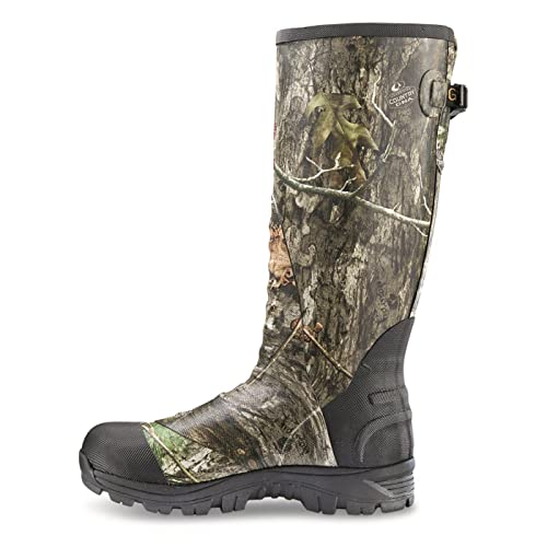 Guide Gear Men's Ankle Fit Camo Hunting Insulated Rubber Boots Waterproof Muck Rain Shoes, 1,600-gram
