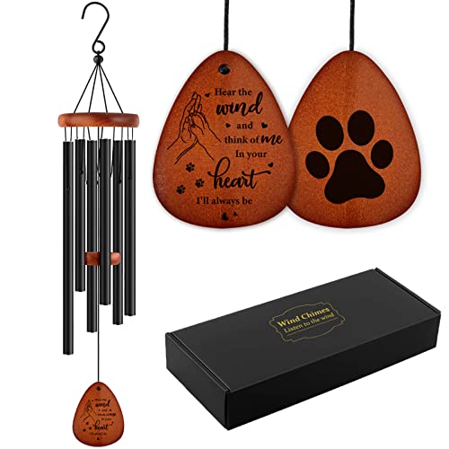 SteadStyle Dog Memorial Gifts for Loss of Dog, Pet Memorial Wind Chime, Loss of Dog Sympathy Gift, Pet Loss Bereavement Gifts in Memory of Dog Cat.