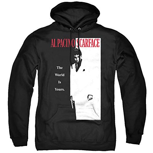 Trevco Scarface Classic Unisex Adult Pull-Over Hoodie, Black, 2X-Large