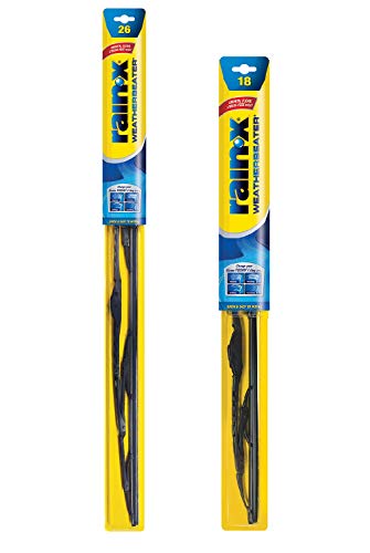 Rain-X 820145 WeatherBeater Wiper Blades, 26' and 18' Windshield Wipers (Pack of 2), Automotive Replacement Windshield Wiper Blades That Meet Or Exceed OEM Quality And Durability Standards
