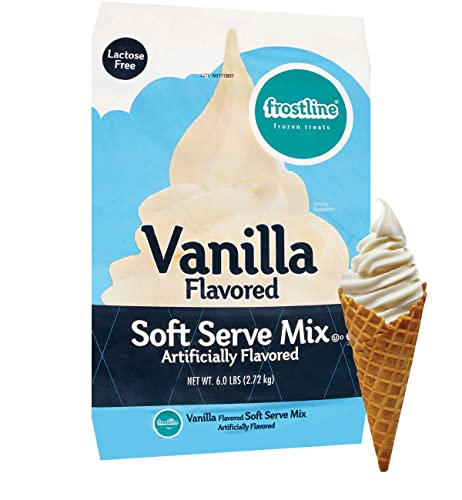 Frostline Vanilla Soft Serve Ice Cream Mix, 96 Ounce (Pack of 1), (cb2849)