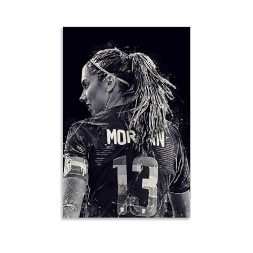 SEINEMBSC Alex Morgan Poster Canvas Wall Art Living Room Posters for Bedroom Home Decorative 16x24inch(40x60cm)