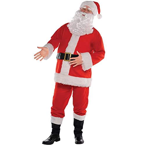 Party City Classic Santa Costume for Men, Size 3X Large