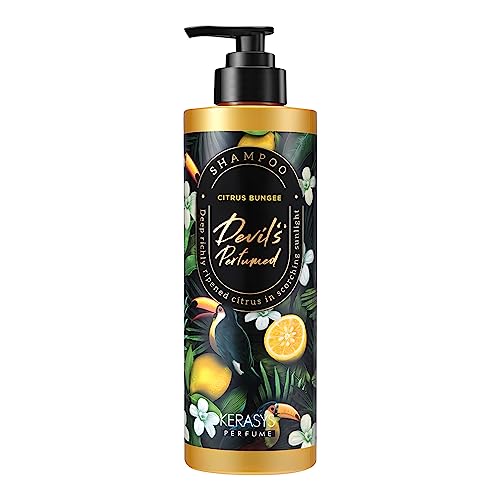 Kerasys Perfume Devil's Edition Deep Richly Ripened Citrus in Scorching Sunlight CITRUS BUNGEE 16.9 fl oz / 500 ml (Shampoo, 1-Pack)