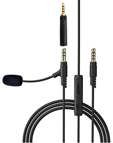 KOKKIA Versatile_Detachable_FlexBoomPro_Mic : Versatile Detachable FlexBoomPro VOIP Headset/Headphone Microphone for Communications + Tiny Versatile 2.5mm Male to 3.5mm Female Adapter.