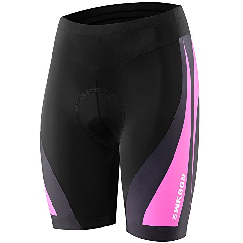 NOOYME (Cycling Season Deal) Women's Bike shorts 3D Padded Cycling Short with Ride in Color Design Cycling Shorts, 01 Fuchsia Pink, X-Large
