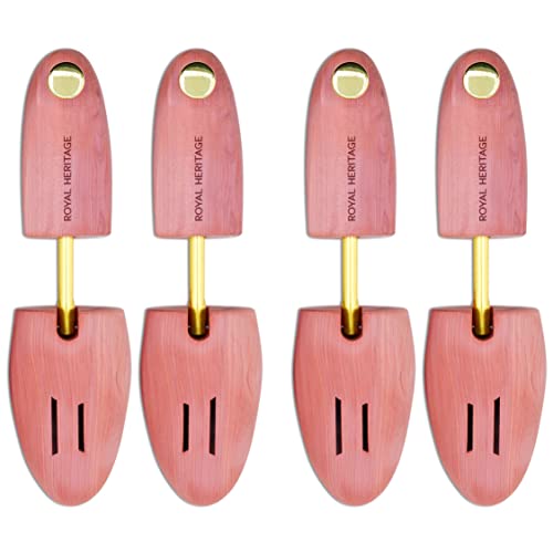 Royal Heritage Men's Cedar Shoe Trees - Ultimate Edition - Grown In USA! (Large (Fits Shoe Sizes 10.5-11.5), 2 PACK)