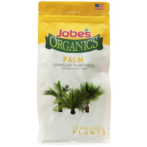 Jobe’s Organics Granular Fertilizer, Organic Fertilizer for Palm Trees and Plants, 4 lbs Bag