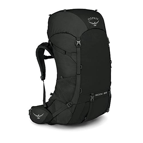 Osprey Rook 65L Men's Backpacking Backpack, Black