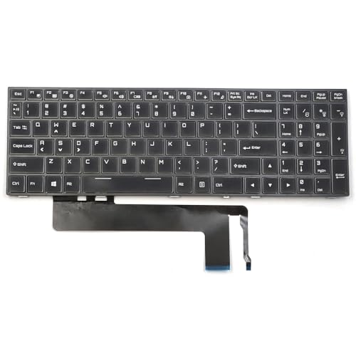 KGIGIBE Replacement Keyboard for Clevo P650HS-GP P655HP6-G P670HS-G P670HP6-G P671HP6-G Sager NP8155 NP8156 NP8157 NP8171 NP8172 NP8173 NP8174 NP8176 NP8177 Laptop US Colorful Backlit Crystal