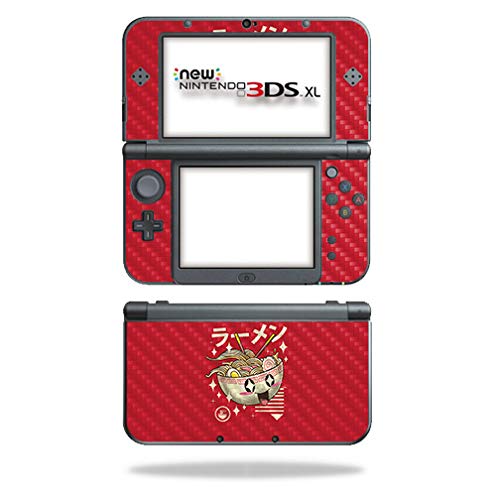 MightySkins Carbon Fiber Skin for Nintendo New 3DS XL (2015) - Ramen Kawaii | Protective, Durable Textured Carbon Fiber Finish | Easy to Apply, Remove, and Change Styles | Made in The USA