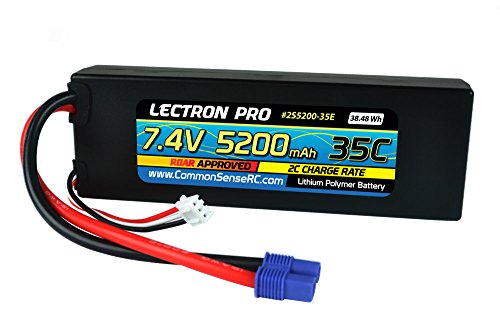 Common Sense RC Lectron Pro 7.4V 5200mAh 35C Lipo Battery