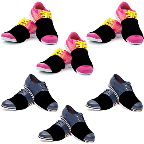 6 Pairs Dance Shoe Socks on Smooth Floors Over Sneakers Shoe Cover Dancing Shoe Sliders Ballet Dancers Turning Socks