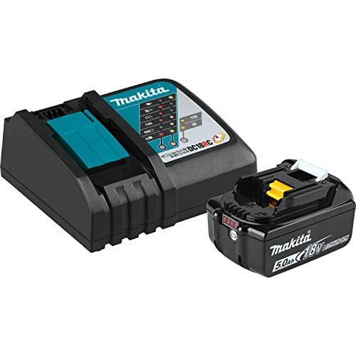 Makita BL1850BDC1 18V LXT Lithium-Ion Battery and Charger Starter Pack (5.0Ah)