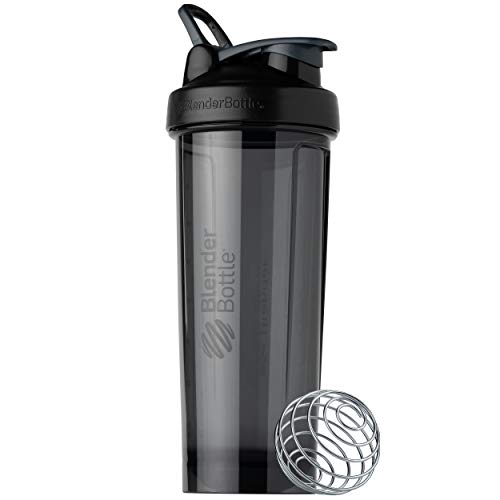 BlenderBottle Shaker Bottle Pro Series Perfect for Protein Shakes and Pre Workout, 32-Ounce, Black