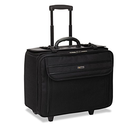 Solo Morgan Rolling Hard Side Catalog and Laptop Case, Black