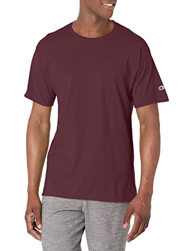 Champion mens Classic Jersey Tee Shirt, Maroon, Small US