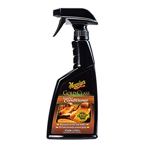 Meguiar's Gold Class Leather Conditioner Spray - Premium Car Leather Conditioner - Protect Your Car's Leather Seats from Cracking, Fading and Drying Out - Keep Leather Looking and Feeling New, 16 Oz