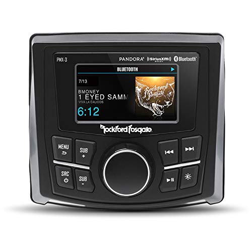 Rockford Fosgate PMX-3 Compact Digital Media Receiver with 2.7' Display