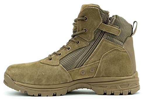 RYNO GEAR 6' Coolmax Tactical Combat Boots (6' Coyote, us_footwear_size_system, adult, men, numeric, medium, numeric_7)