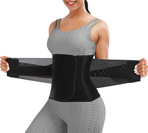 ChongErfei Waist Trainer Belt for Women - Waist Trimmer Weight Loss Ab Belt - Slimming Body Shaper(Black,X-Large)