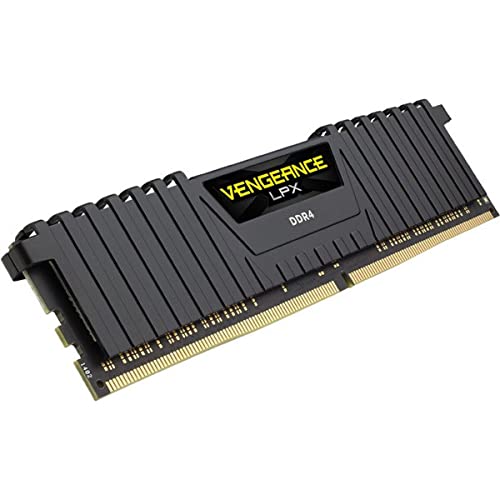 Corsair Vengeance LPX 8GB (1 x 8GB) DDR4 DRAM 2400MHz C16 (PC4-19200) Memory Kit - , Vengeance LPX Black