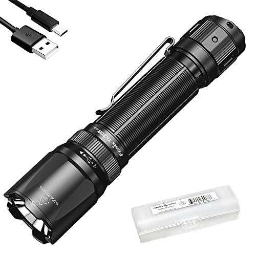 Fenix TK20R v2.0 Rechargeable Tactical Flashlight, 3000 Lumen Long Throw USB-C Tac Light, with LumenTac Organizer