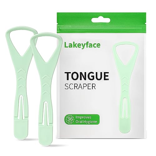 36 Counts Tongue Scrapers with Dental Picks, BPA Free Tongue Cleaner Scrapers for Adults & Kids, Plastic Tongue Scrubber with Zipper Bag Great for Oral Hygiene,Easily Fresh Breath On The Go