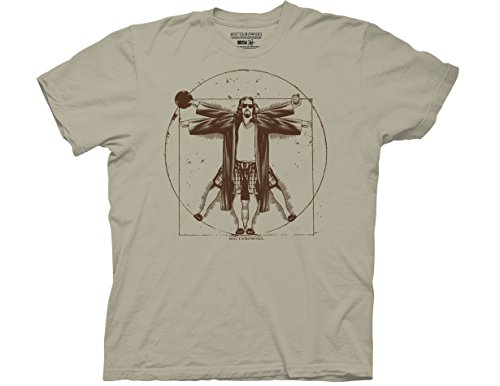 Ripple Junction The Big Lebowski Vitruvian Adult T-Shirt XL Camel