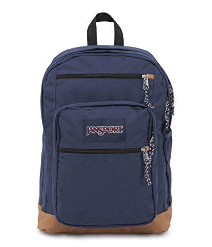 JanSport Cool Backpack, with 15-inch Laptop Sleeve - Large Computer Bag Rucksack with 2 Compartments, Ergonomic Straps, Navy