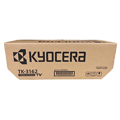 KYOCERA TK-3162 Black Toner Cartridge for M3645idn / M3145idn / P3045dn Laser Printers, Up to 12,500 Pages, Genuine (1T02T90USV)